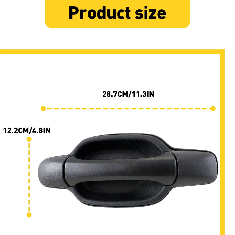 Rear Passenger Side Exterior Door Handle for Chevrolet Colorado Canyon (2004–2008)