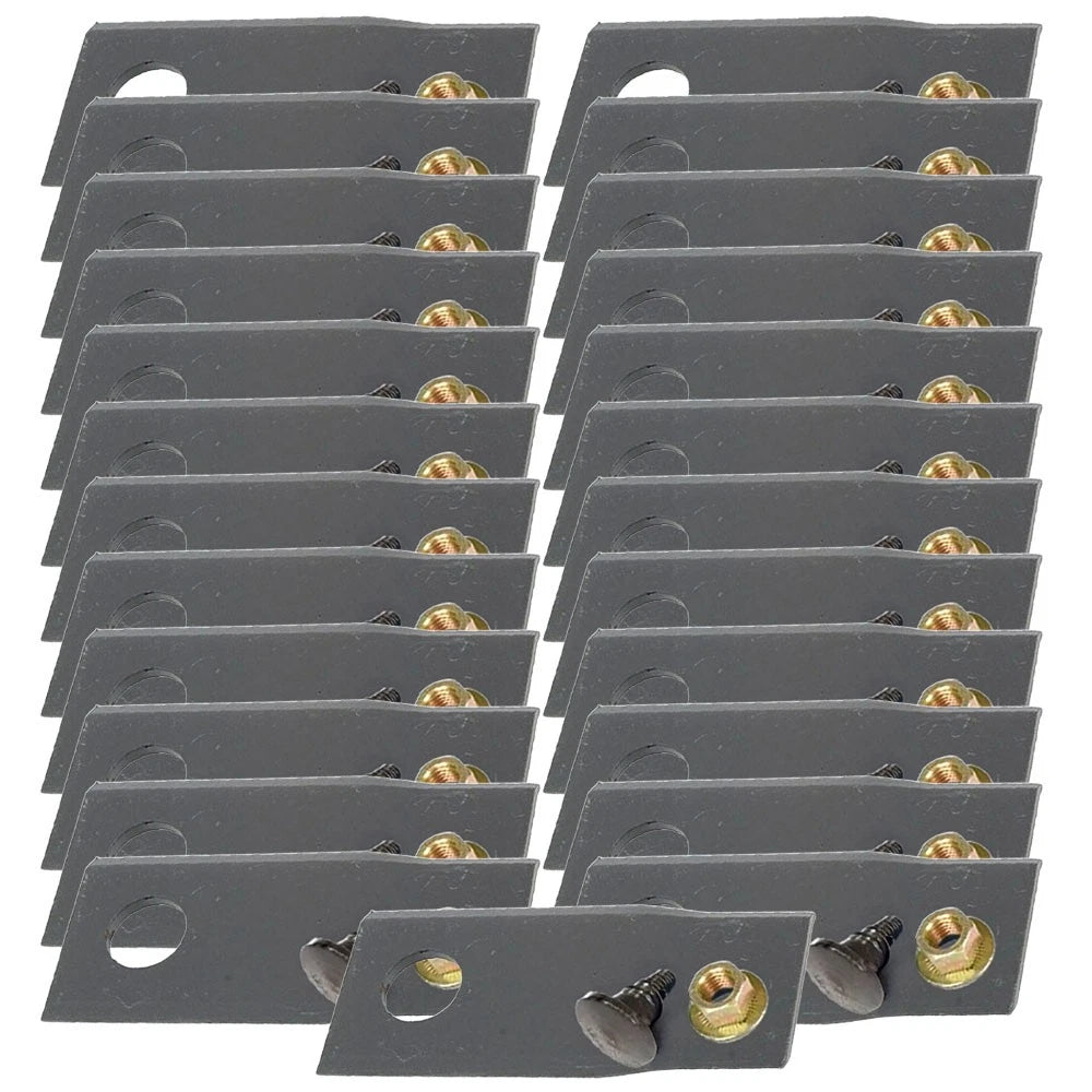 Set of 25 Disc Mower Blades with Bolts & Nuts for Gehl 2345 2365 2412