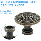 6X Antique Kitchen Cabinet Door Knob Handle Pull for