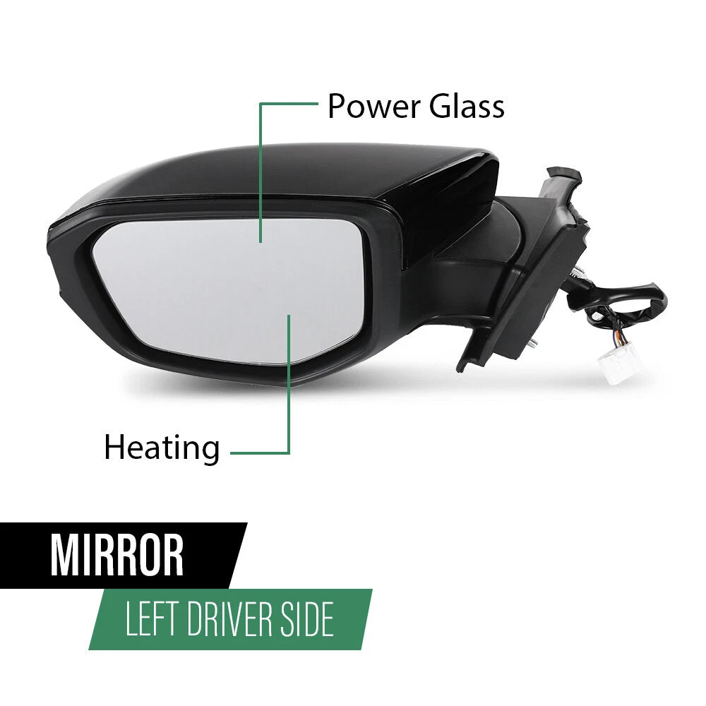 Left Heated Power Mirror for Honda Civic (2016–2021)