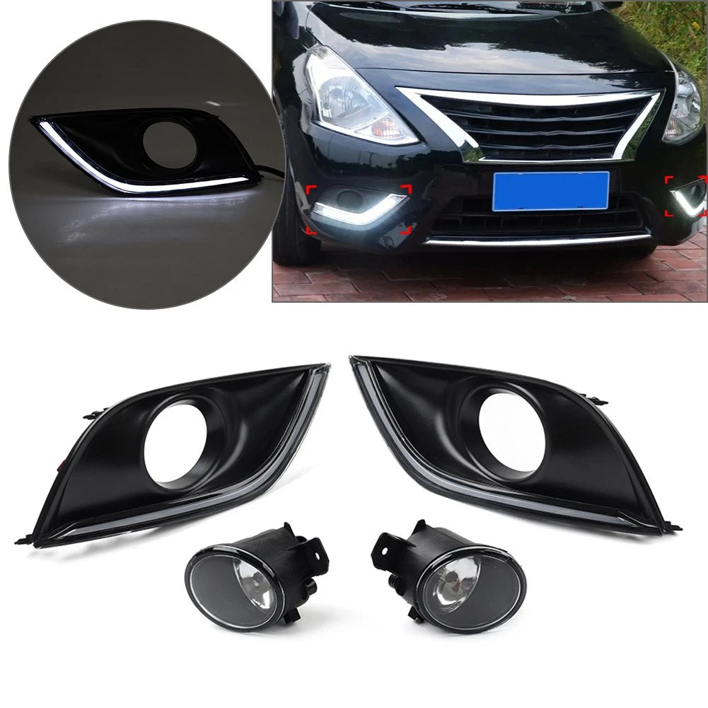 Daytime Running Light Fog Lamp Kit for Nissan Versa (2014–2019)