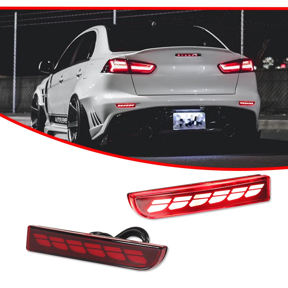 LED Rear Bumper Reflector for Mitsubishi Lancer Evo Outlander