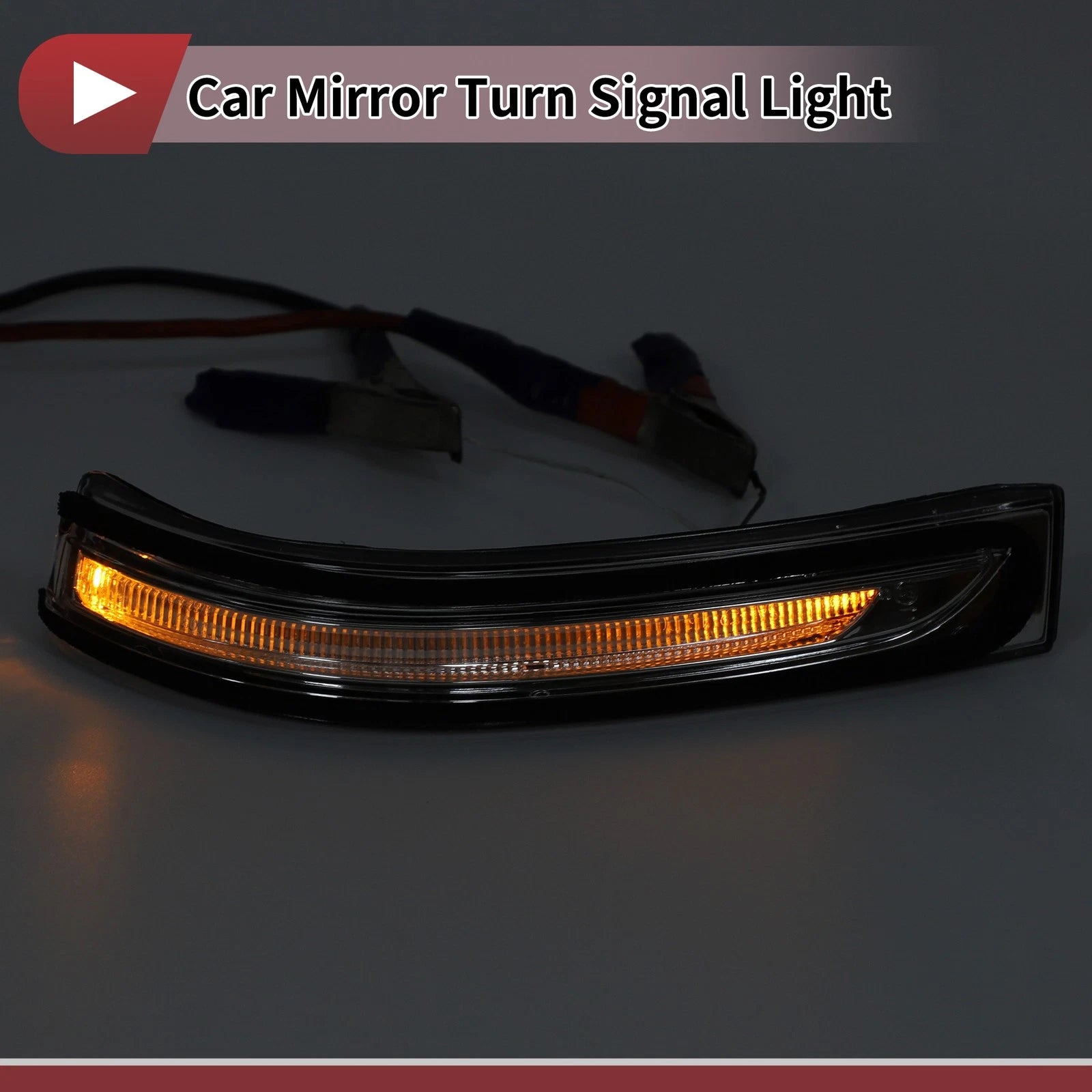 Mirror Turn Signal Light for Hyundai Tucson (2015–2018) No. 87613D3000 Left Black Clear