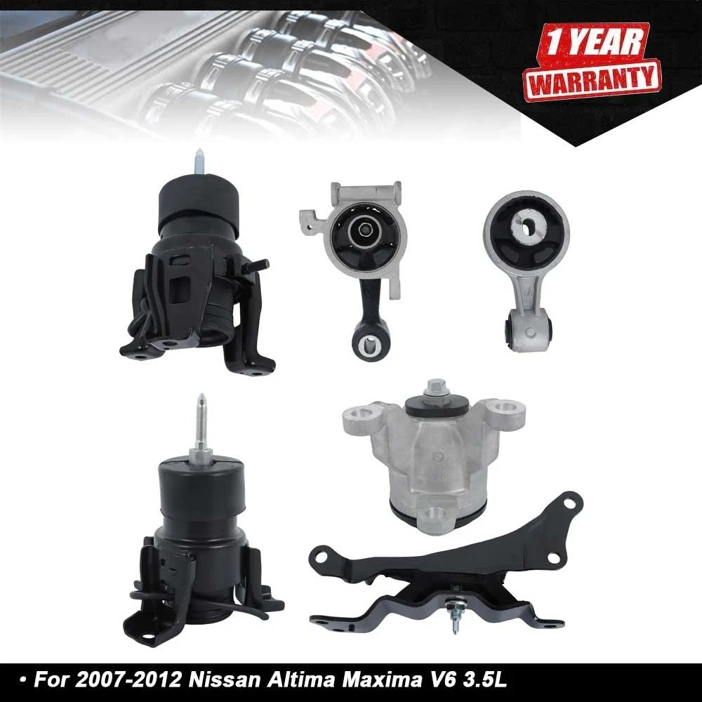 Set of 6 Engine & Transmission Mounts for Nissan Altima Maxima (2007–2012)