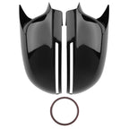 Mirror Cap Covers Pair for Audi A6 S6 RS6 A4 S4 (2009–2012) Black ABS