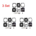 3X Carburetor Gasket Kit for Husqvarna 113LD, 123C & Stihl 020 (RB-69, RB69, 531004553)