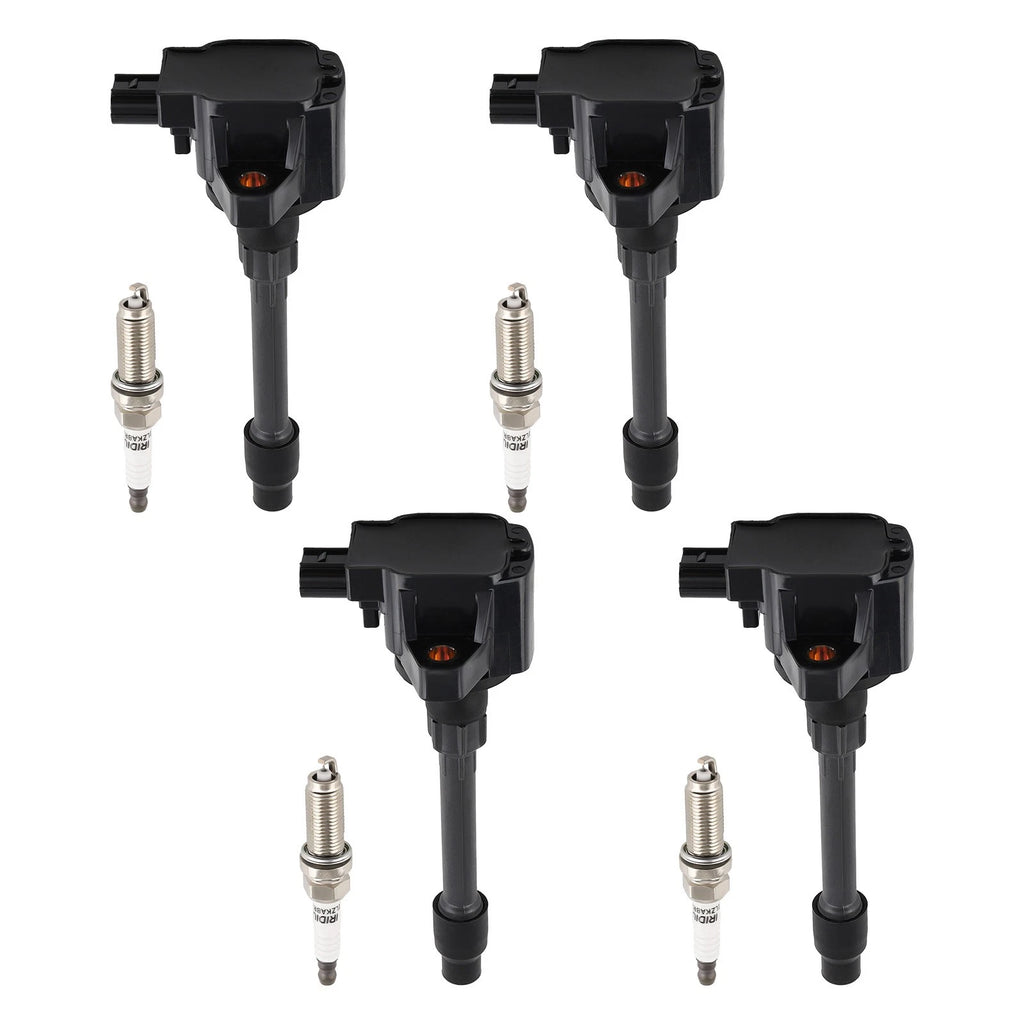 Set of 4 Ignition Coils & Spark Plugs for Honda CR-V Civic Si (2017–2020)