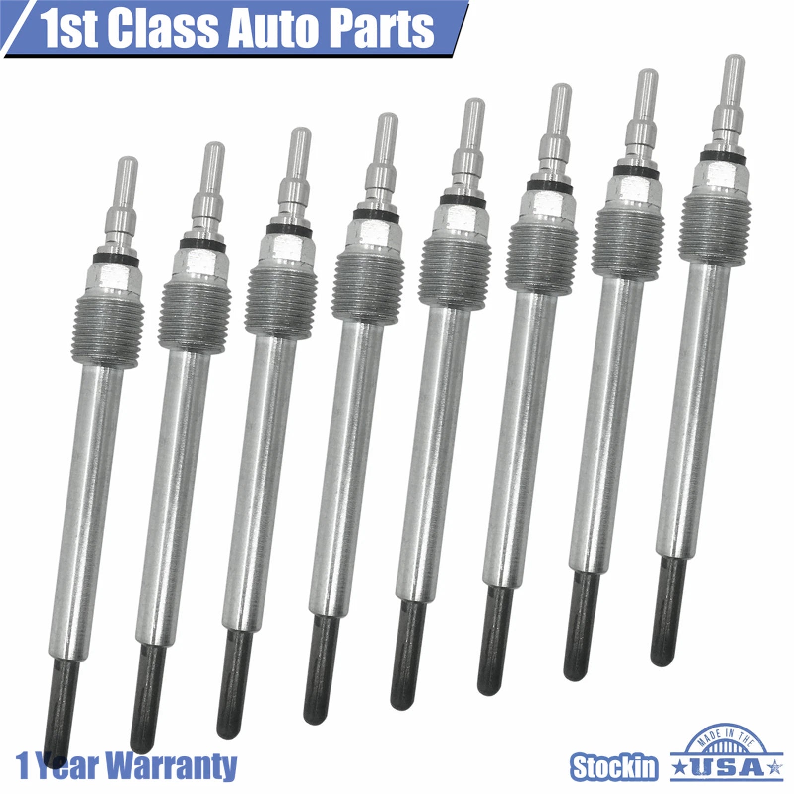 8x Diesel Glow Plug Kit for Ford F-Series Super Duty 6.0L 6.8L V8 (2003–2007)