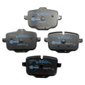 Set of 4 Hella Low-Metallic Brake Pads w/ Clips for BMW F06 F10 F12 F13 (2012–2017)