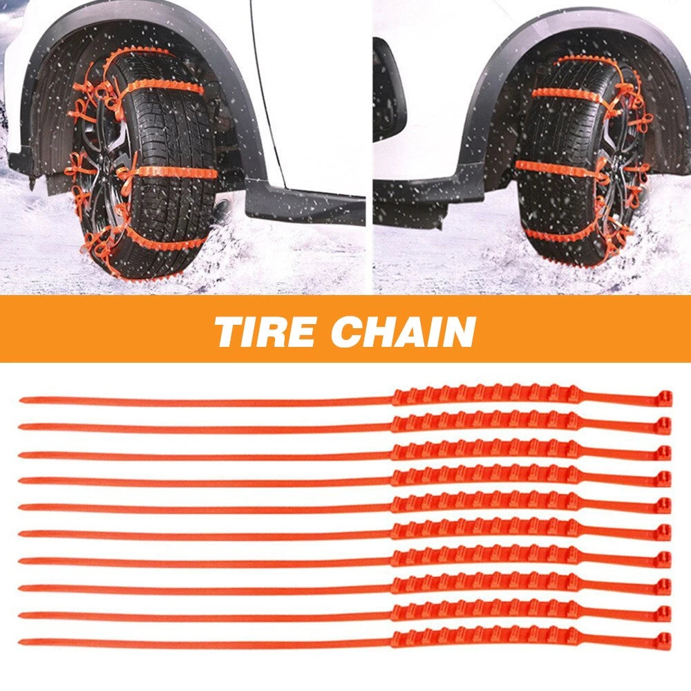 10pcs Tire Snow Chain for Truck SUV (Anti-Skid Winter)
