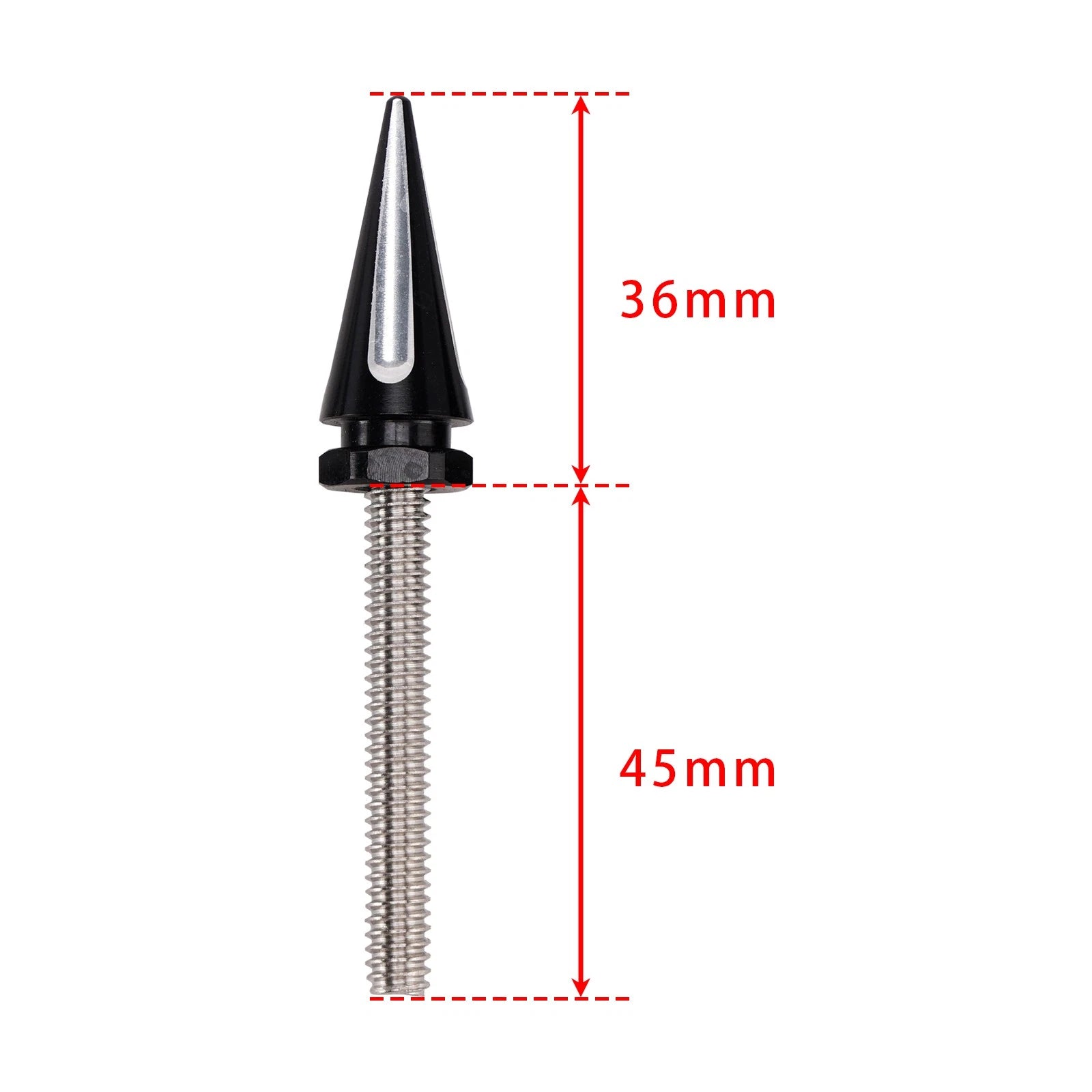 3 Spiked Windshield Bolts for Harley Street Glide FLHX Electra Glide FLHT (2014–2024) Black