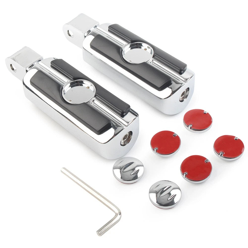 2X Chrome Foot Pegs for Honda Magna VF750, Shadow VT1100, Sabre (1982–2003)