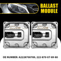 Set of 2 Headlight Ballast Control Module for Mercedes E350 S550 GLS350 (2014–2018)