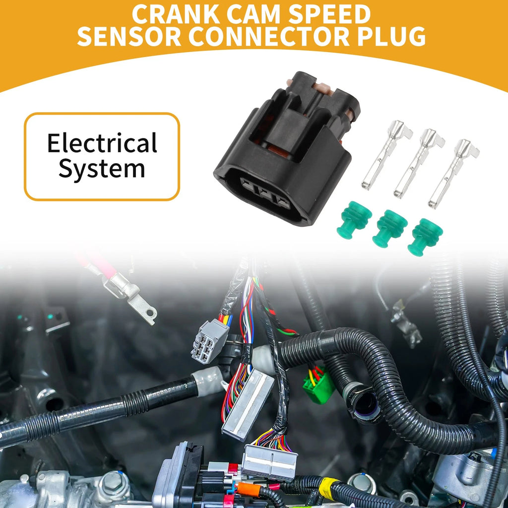 3 Pin Crank Cam Speed Sensor Connector Plug for Mitsubishi Evo (1992–1996)
