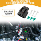 3 Pin Crank Cam Speed Sensor Connector Plug for Mitsubishi Evo (1992–1996)
