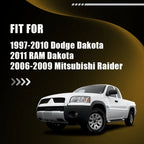 2X Black Rear License Plate Lamp Light Cover for Dodge Dakota (1997–2010)