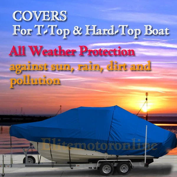Boat Cover for Blue Fin 18 CC (Hard-Top, Waterproof)