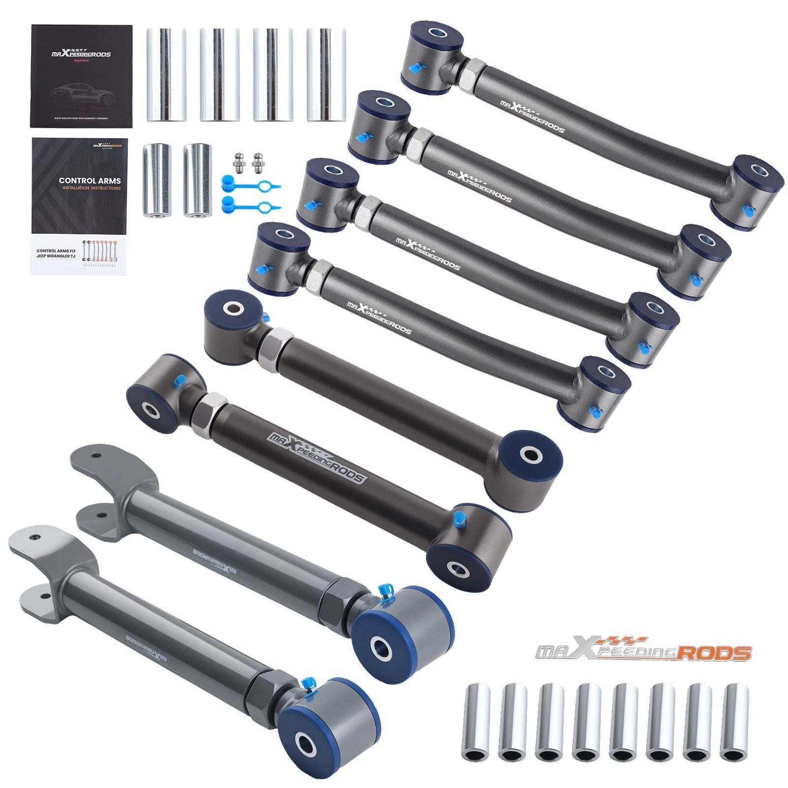 Control Arm Set for Jeep Wrangler TJ (1997–2006) & Grand Cherokee ZJ (1993–1998)