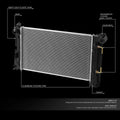 Aluminum Core Cooling Radiator for Toyota Corolla/Matrix (2003–2008) DPI 2428