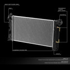 Aluminum Core Cooling Radiator for Toyota Corolla/Matrix (2003–2008) DPI 2428