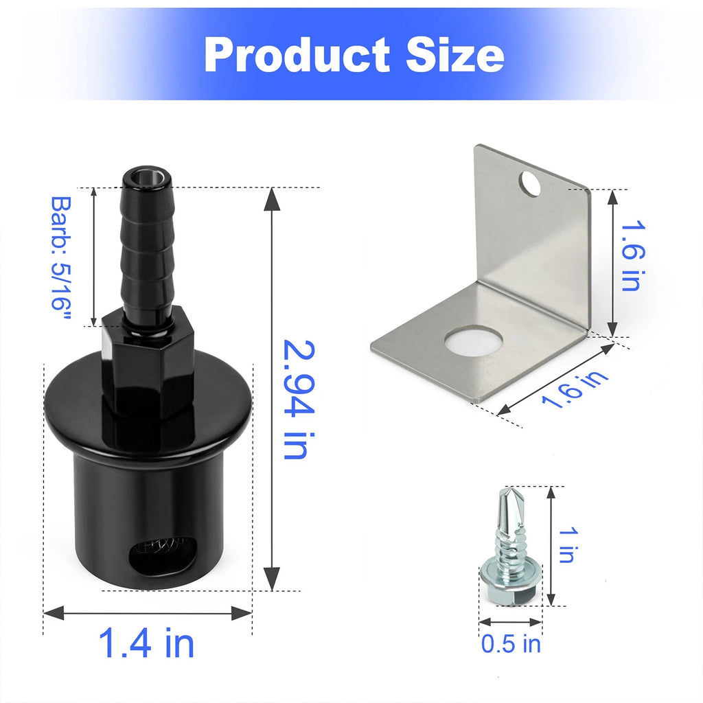 EFI fuel tank roll over valve kit for Holley 19-174 (2019–2023)