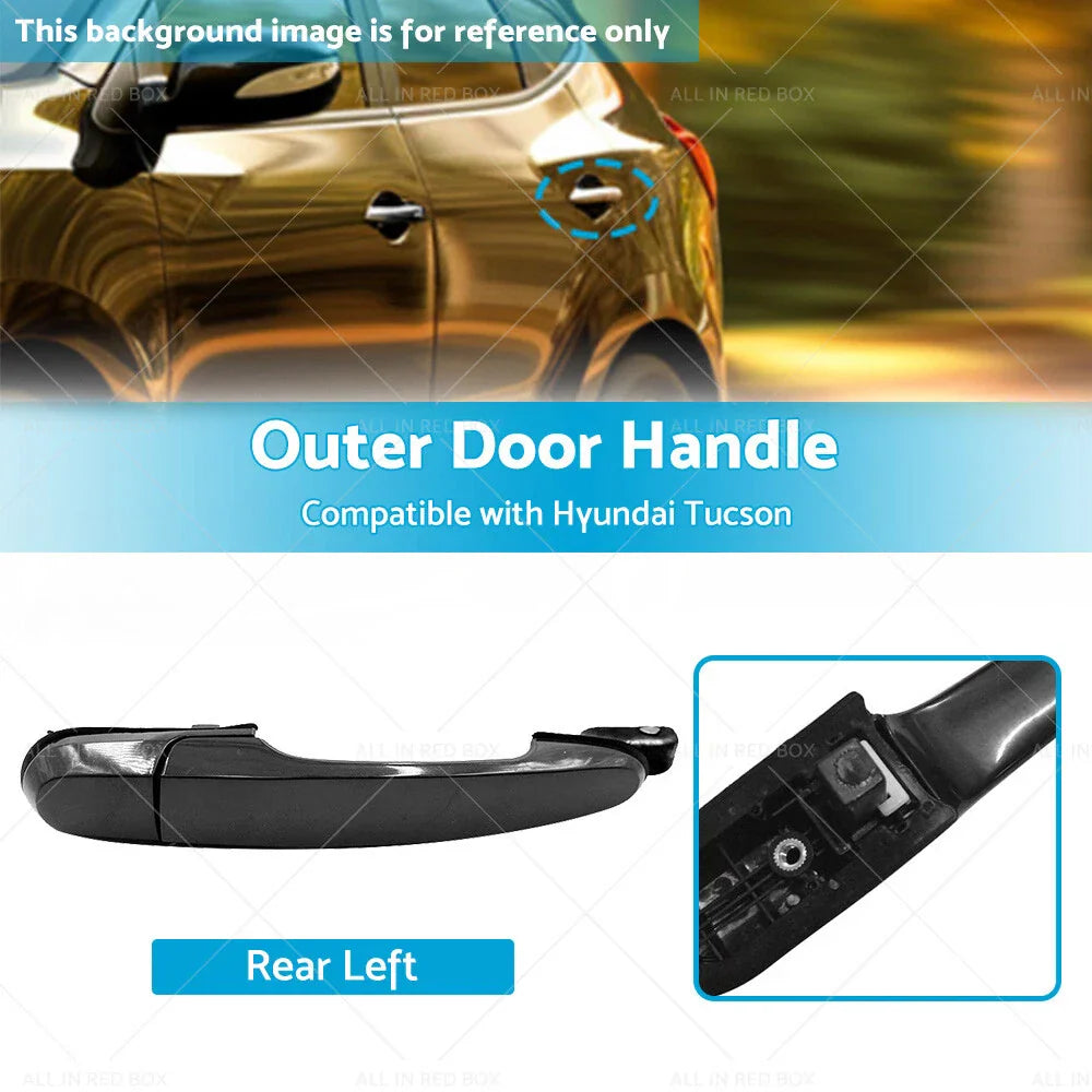 Rear Left Exterior Door Handle for Hyundai Tucson (2005–2009)