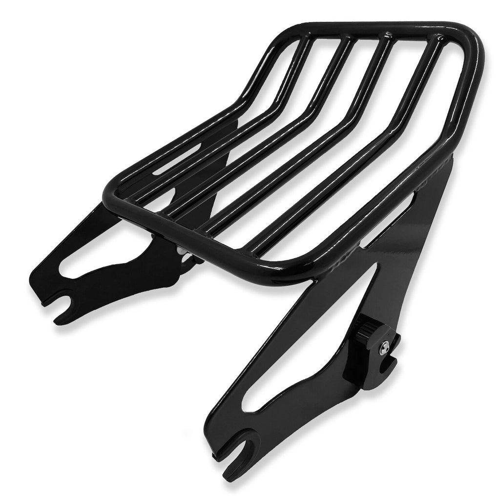 Gloss Black Detachable Luggage Rack for Harley Touring FLHR FLH (2009–2019)