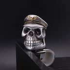 Silver Skull Steering Wheel Spinner Knob for Cars