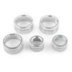 Set of 4 Air Conditioning Audio Button Switch Knob Covers for Toyota Camry (2018) Silver