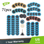71PCS 2" Sanding Discs Set for Die Grinder with 1/4 Holder Quick Change