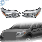 Halogen Headlight Pair for Honda CR-V (2012–2014) Chrome Housing