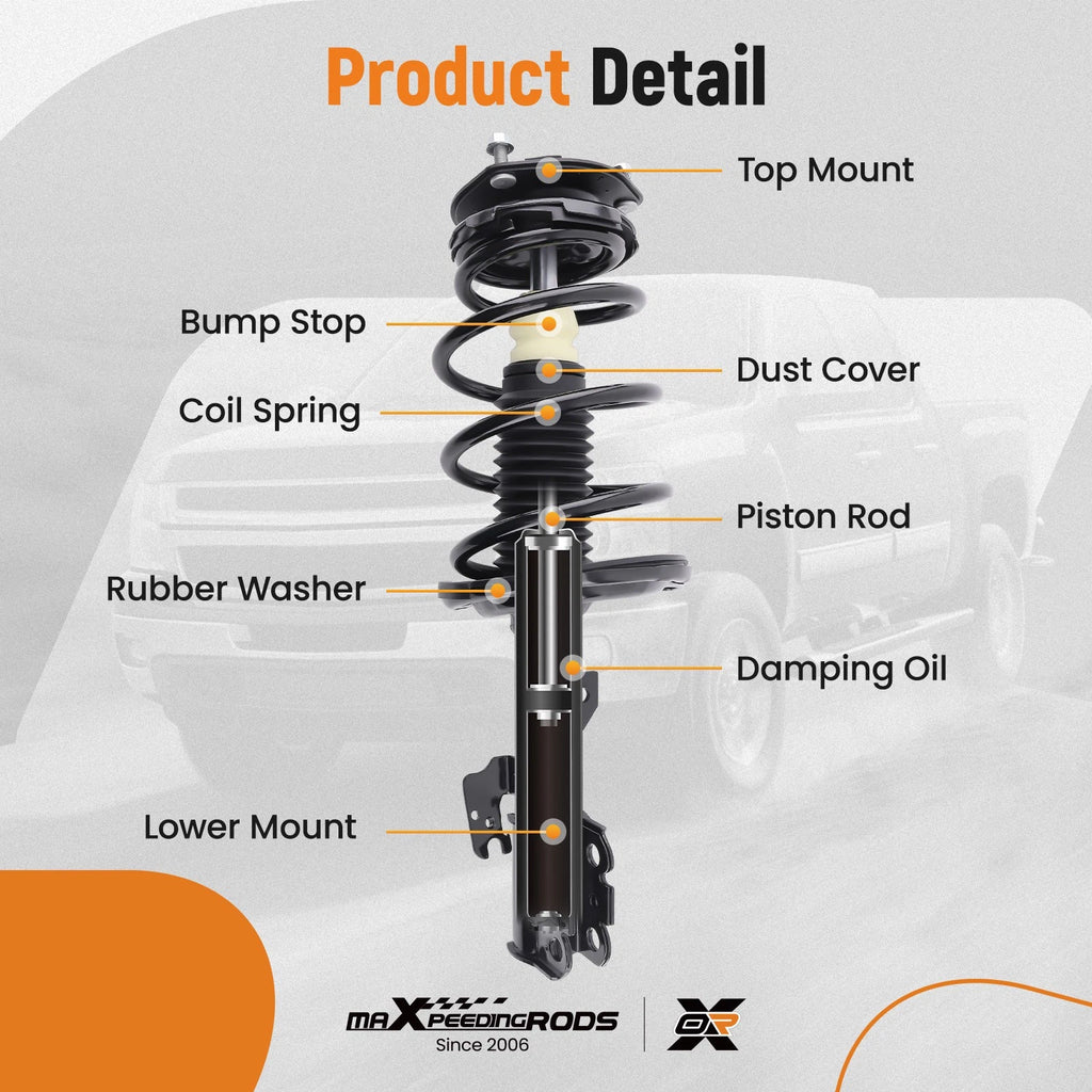 8PC Front Struts & Control Arm Kit for Toyota Camry Solara, Lexus ES330 (2004–2006)