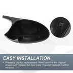 Rearview Mirror Cover Cap Black Carbon Fiber for BMW E87 E81 E82 E88 E92