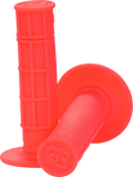ProTaper 1/2 Waffle Grips for Motorcycle (Neon Red)
