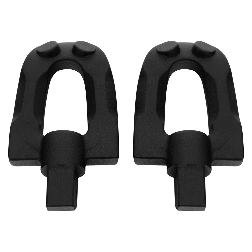 Matte Black Rear Passenger Footpegs for Harley Softail Fat Boy (2018-2025)