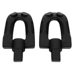 Matte Black Rear Passenger Footpegs for Harley Softail Fat Boy (2018-2025)