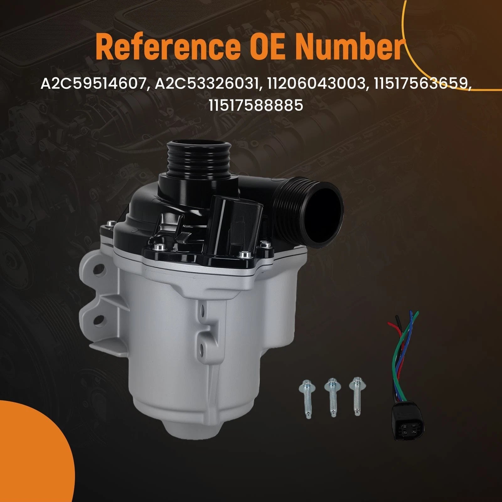 Coolant Water Pump for BMW 135i 335i 535i (2008–2016)
