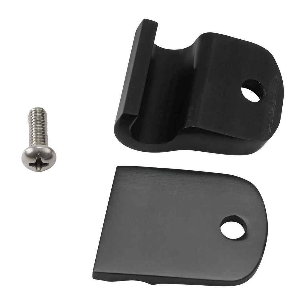 Clutch Cable Clip for Harley Softail Fat Boy FLSTF (2000–2018) - Black Aluminum