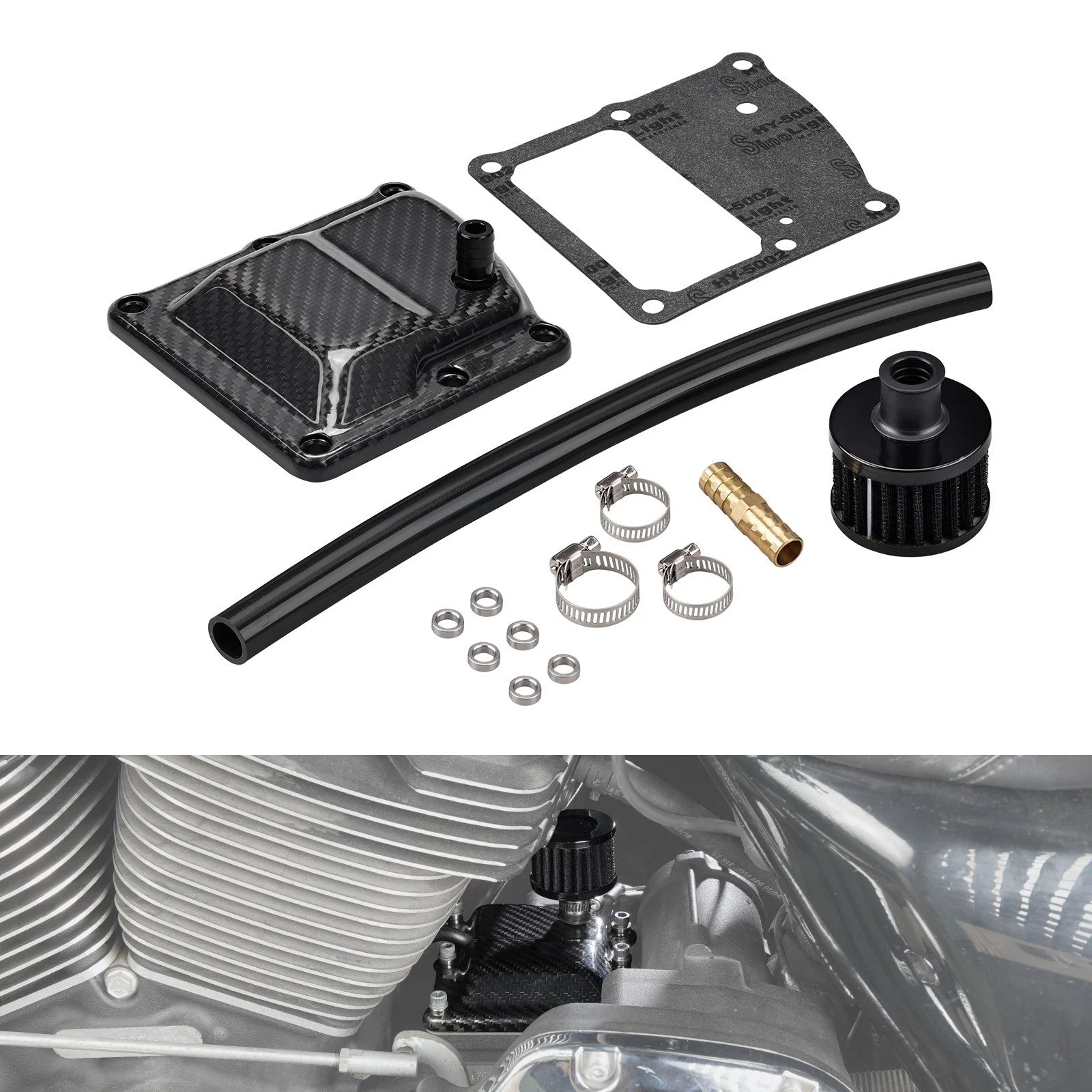 Clear Vented Transmission Top Cover for Harley Breakout FXBR 107/117 FXBRS 114
