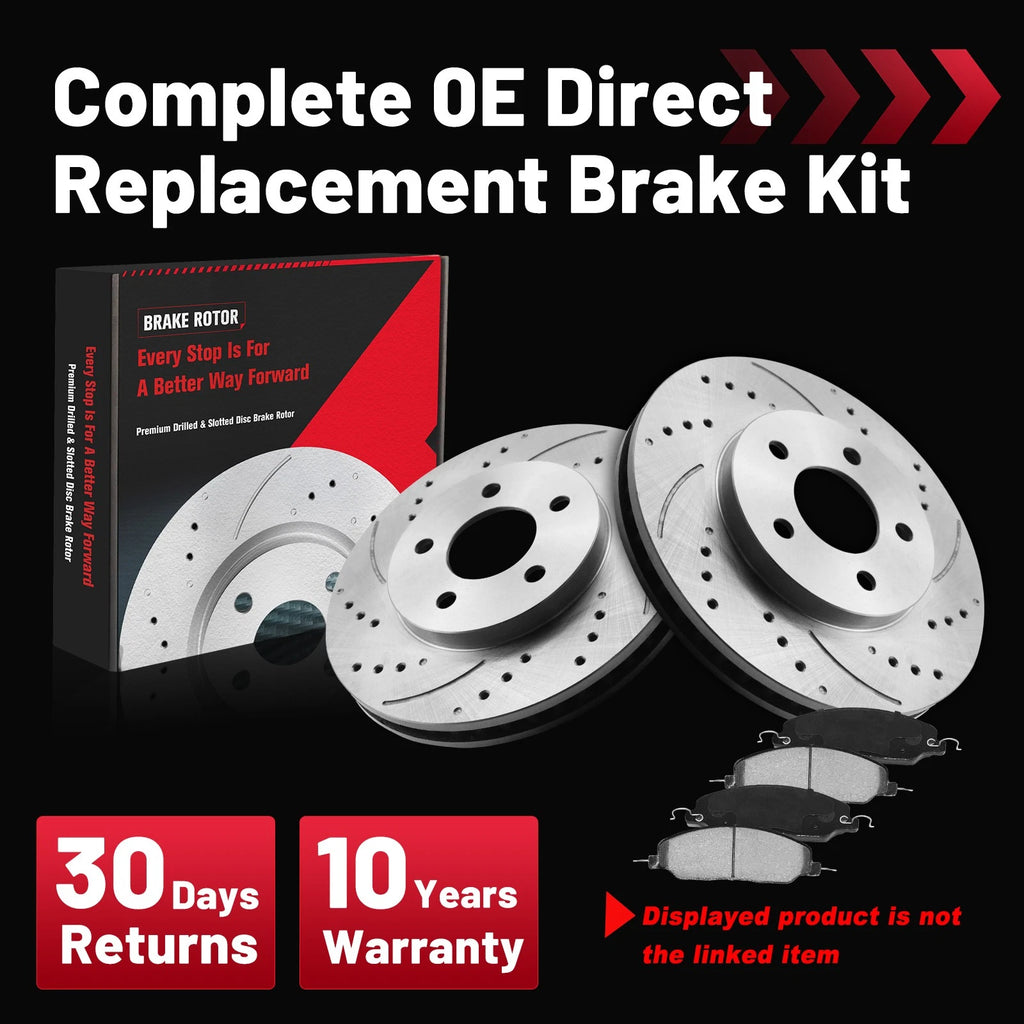 Front Rear Drilled Rotors Brake Calipers Brake Pads for Silverado 1500 (2007–2013)