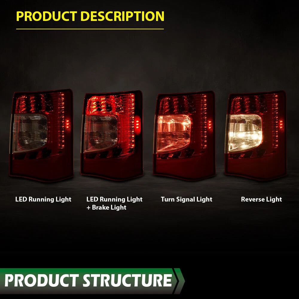 LED Tail Light Brake Lamp Right Side for Chrysler Town & Country (2011–2016)