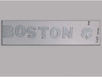 7pc. Luxury FX Stainless Steel BOSTON & Clover Emblem - LUXFX2675
