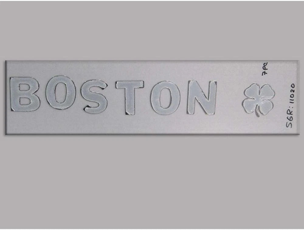 7pc. Luxury FX Stainless Steel BOSTON & Clover Emblem - LUXFX2675