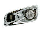 LH Fog Light Lamp Bezel with Amber LED Clear Lens for Kenworth T660 (2007–2017)