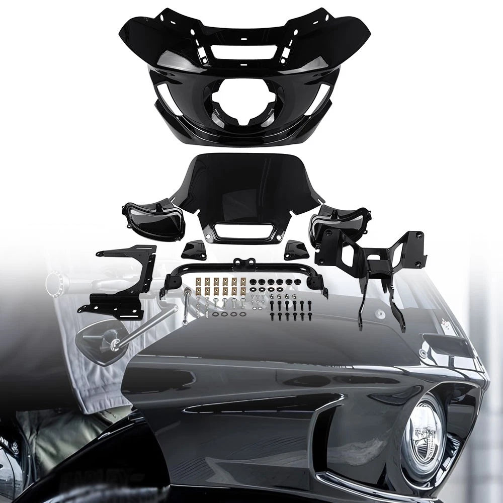 Front Fairing Windshield Kit w/ Bracket for Harley Softail Low Rider S (2018–2024)