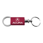Burgundy Anodized Aluminum Valet Keychain - Officially Licensed for Acura