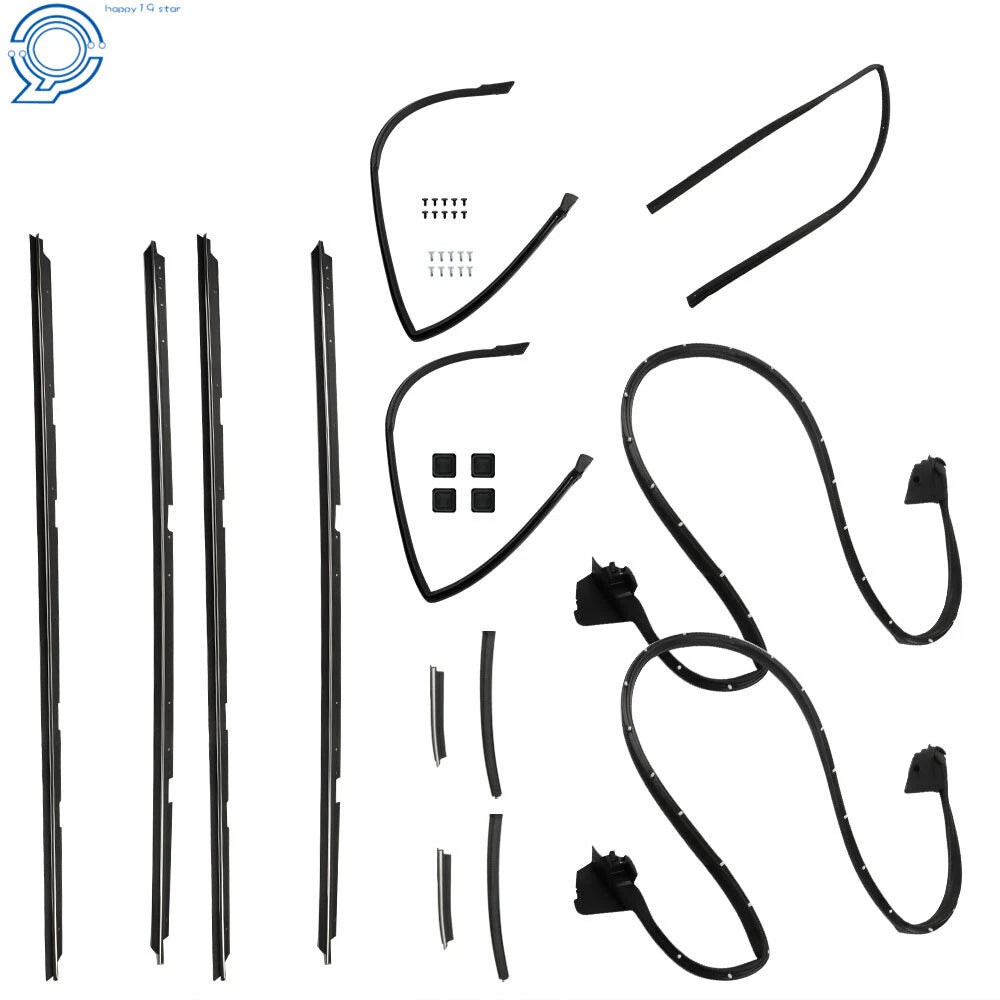 17PCS Weatherstripping Seals Kit for GMC Caballero & Chevrolet El Camino (1978–1987)