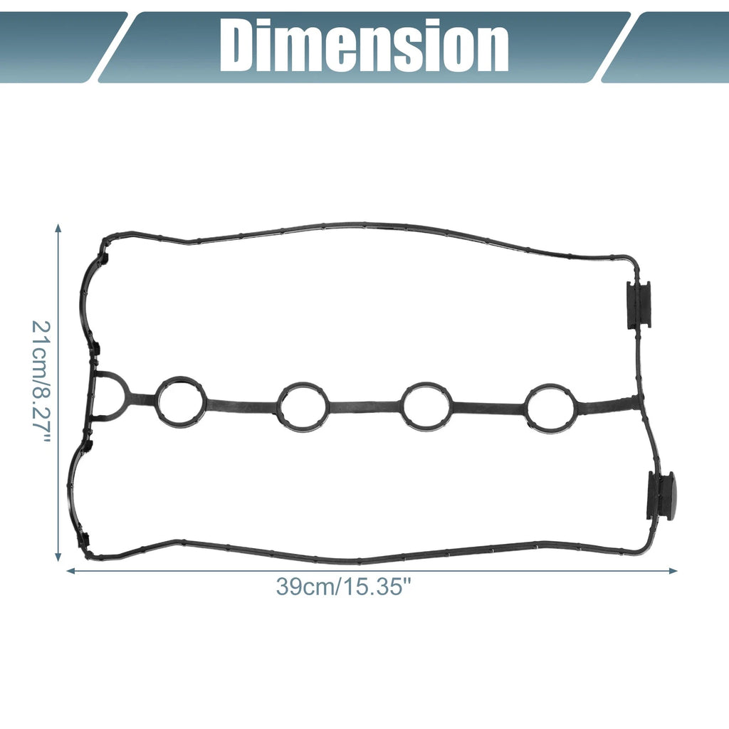 Engine Valve Cover Gaskets for Chevrolet Aveo 1.6L (2004–2008) No.96353002 Black