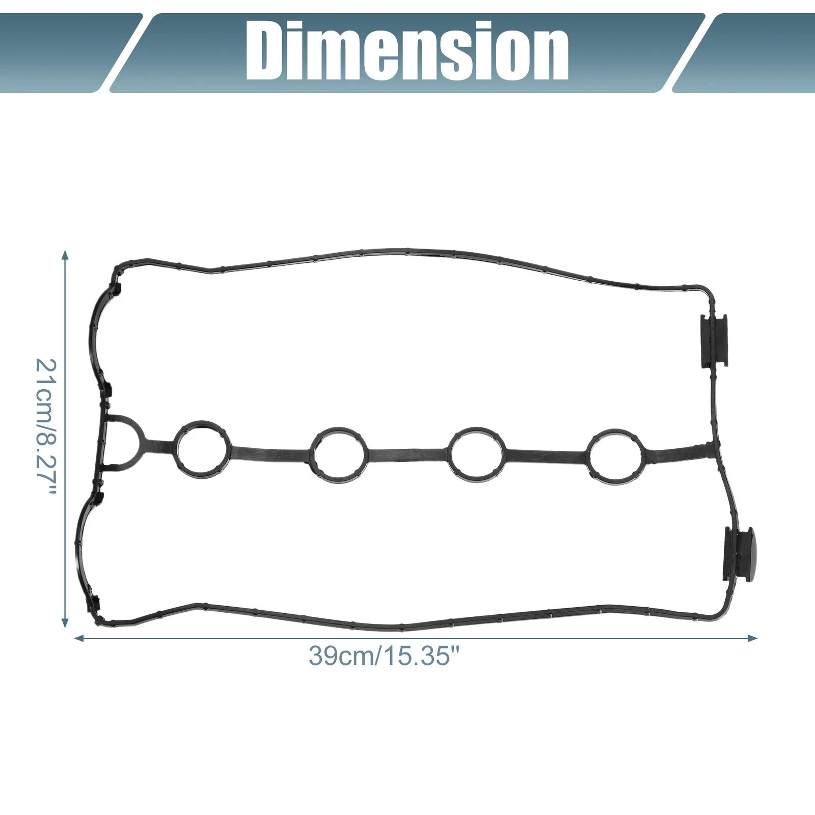Engine Valve Cover Gaskets for Chevrolet Aveo 1.6L (2004–2008) No.96353002 Black