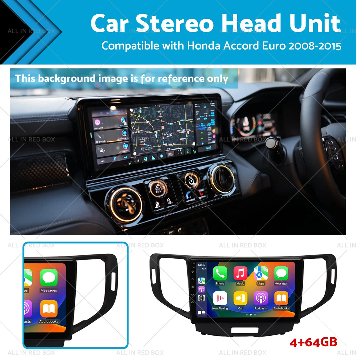 Car Stereo Head Unit for Honda Accord Euro (2008–2015) Android 13 Carplay